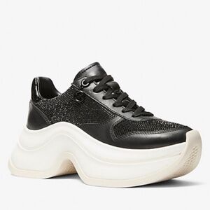 BNIB Michael Kors Embellished Platform Sneakers